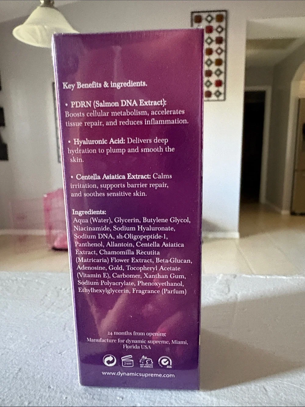 Dynamic Gemstone PDRN + EGF Regenerating Shield Serum - Purple